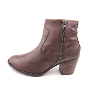 Hunter Refined Water-Resistant Leather Zip Ankle Boots 9.5